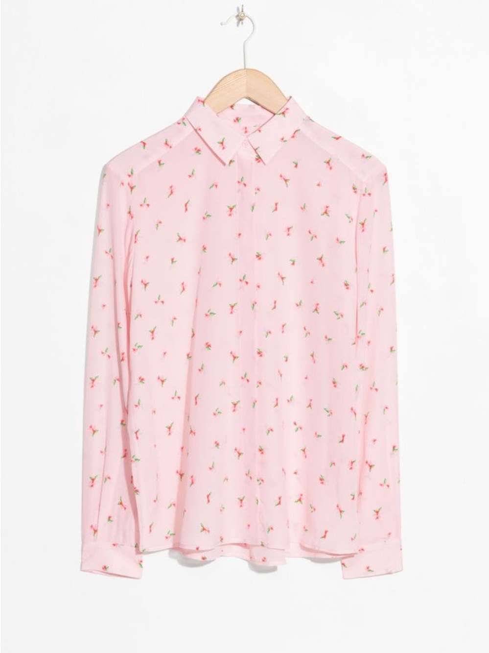 silk paris atelier floral pink button down long sleeve blouse
Sz 2 whimsical